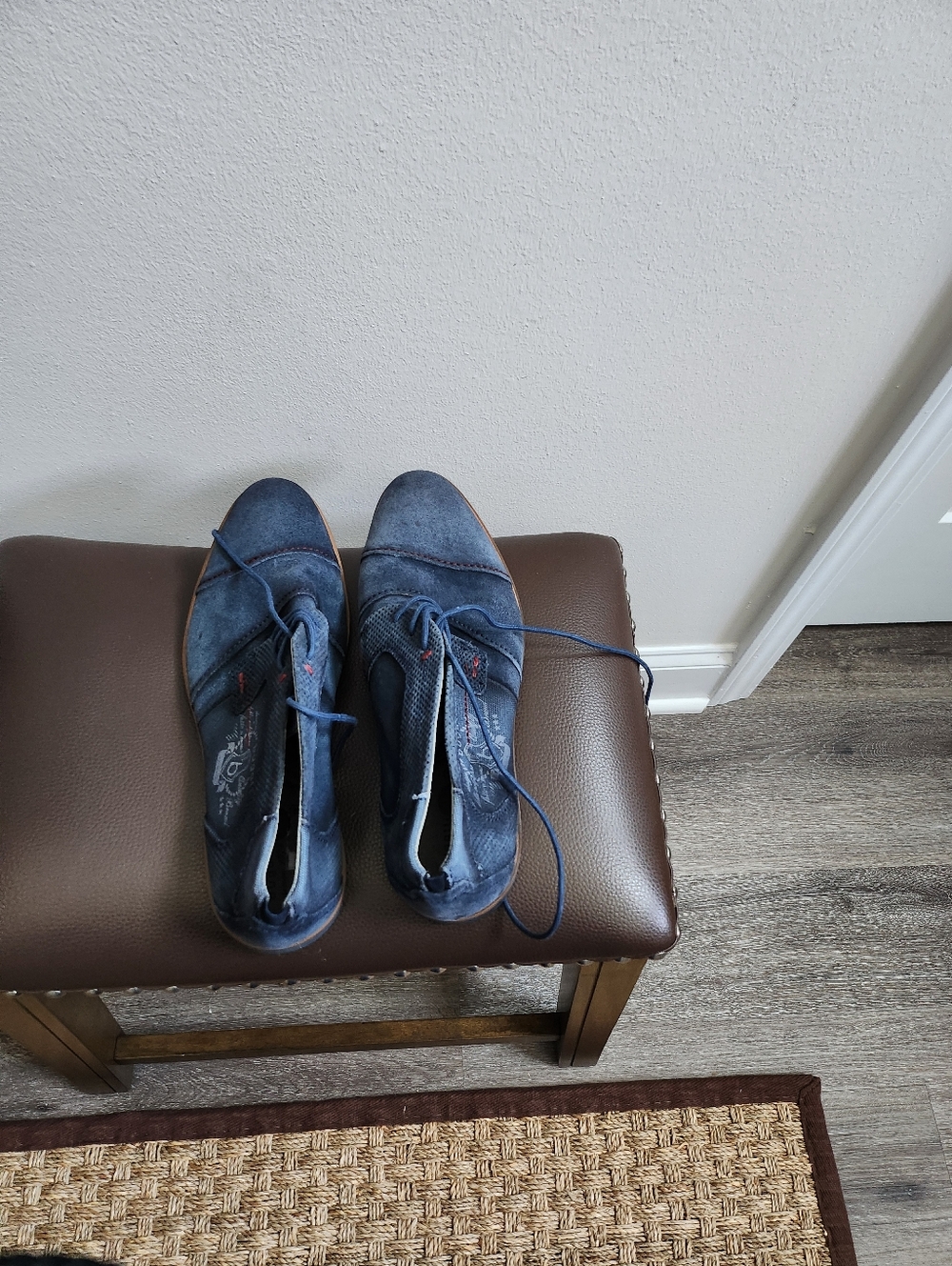 Bugatti Men's Navy Blue Suede Lace-Up Boots